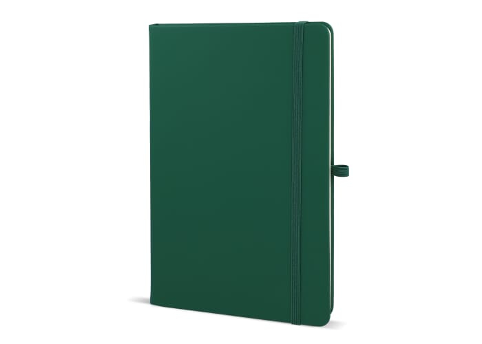 Carnet promotionnel A5 avec passant stylo Sora Vert foncé